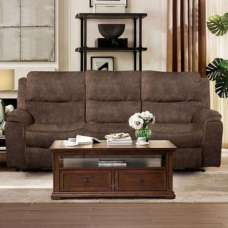 HENRICUS Sofa, Dark Brown - Furniture World