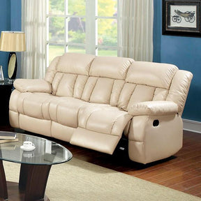 Barbado Ivory Sofa w/ 2 Recliners - Furniture World