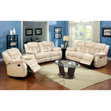 Barbado Ivory Sofa w/ 2 Recliners - Furniture World