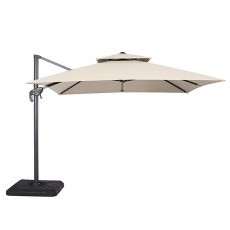 Hero 10 Ft Square Umbrella w/ Double Top + 37" Large Base - Furniture World