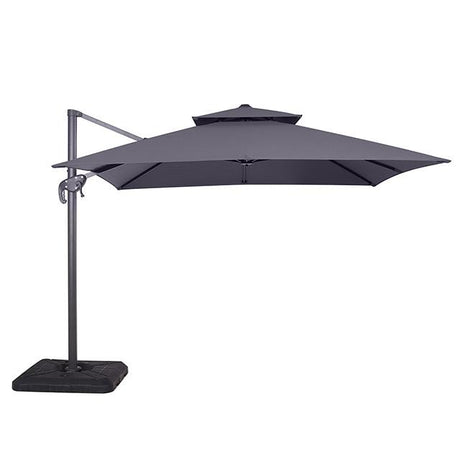Hero 10 Ft Square Umbrella w/ Double Top + 37" Large Base - Furniture World