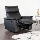 Bienne Recliner Chair White & Black - Furniture World