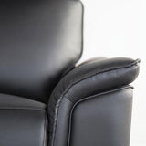 Bienne Recliner Chair White & Black - Furniture World
