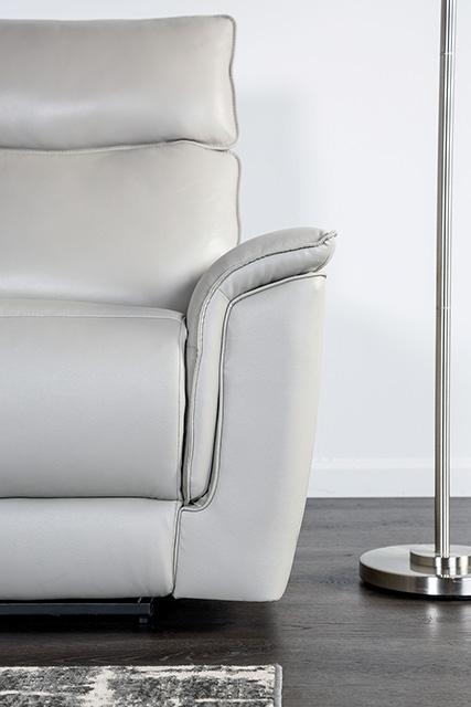 Bienne Recliner Chair White & Black - Furniture World