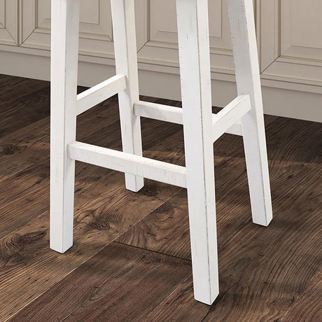 Biasca 29" Stool (2/CTN) White, Brown, & Black - Furniture World