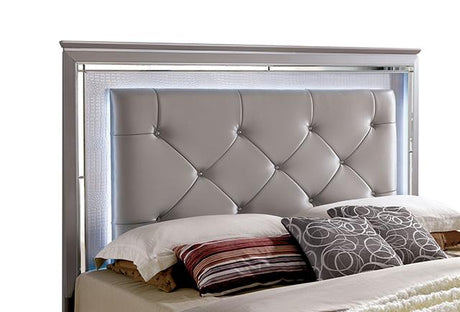 Bellagrand Bed Oak, Silver & Black - Furniture World