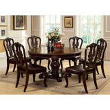 Bellagio Brown Cherry Round Dining Table - Furniture World