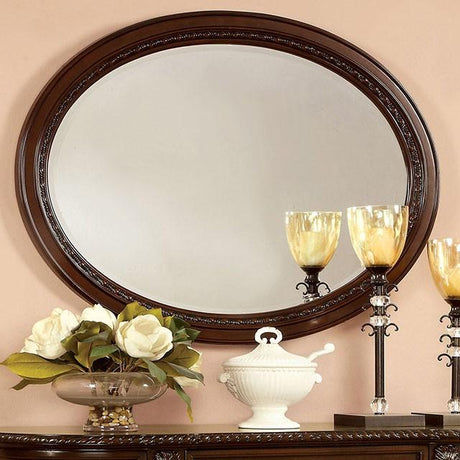 Bellagio Brown Cherry Mirror - Furniture World