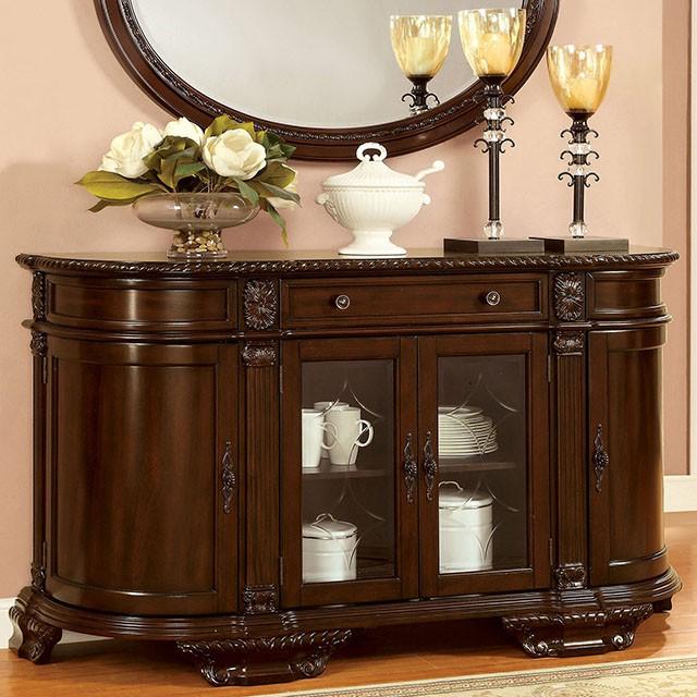 Bellagio Brown Cherry Mirror - Furniture World