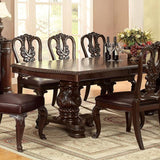Bellagio Brown Cherry Dining Table w/ 2 Leaves - Furniture World