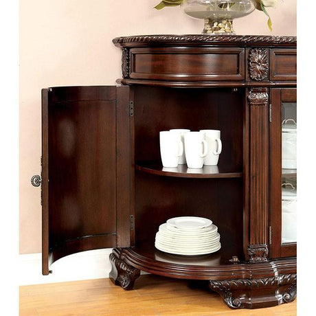 Bellagio Brown Cherry Server - Furniture World