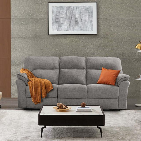 JOSIAS Sofa, Light Gray Fabric - Furniture World