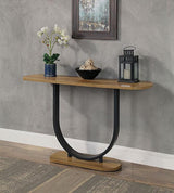 OLBIA Sofa Table, Rustic Oak/Sand Black - Furniture World