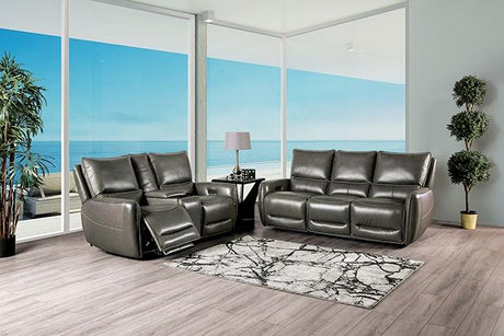 PHINEAS Power Sofa, Gray - Furniture World