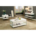 Raya White Sofa Table, White - Furniture World