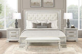 Stella Mia 4 Pc 5 Pc Queen Bedroom Set White - Furniture World