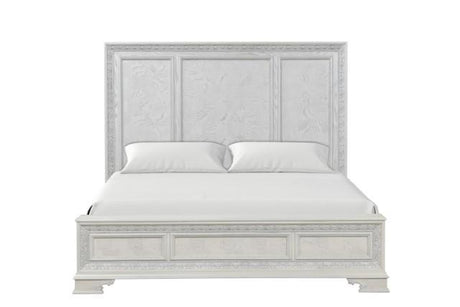 Stella Mia 4 Pc 5 Pc Queen Bedroom Set White - Furniture World