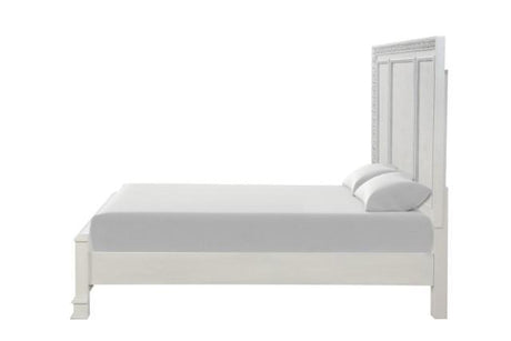 Stella Mia 4 Pc 5 Pc Queen Bedroom Set White - Furniture World