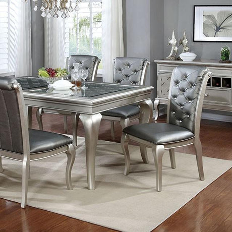 Amina Champagne Dining Table - Furniture World