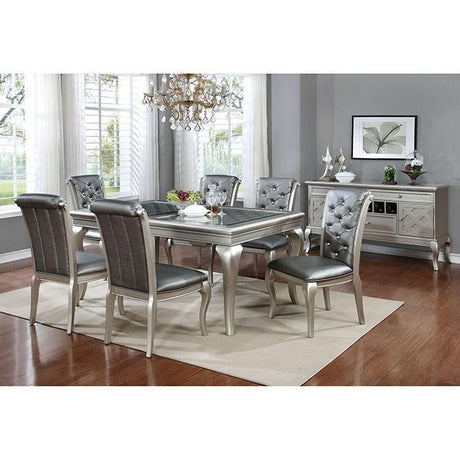 Amina Champagne Dining Table - Furniture World