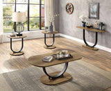 OLBIA Sofa Table, Rustic Oak/Sand Black - Furniture World