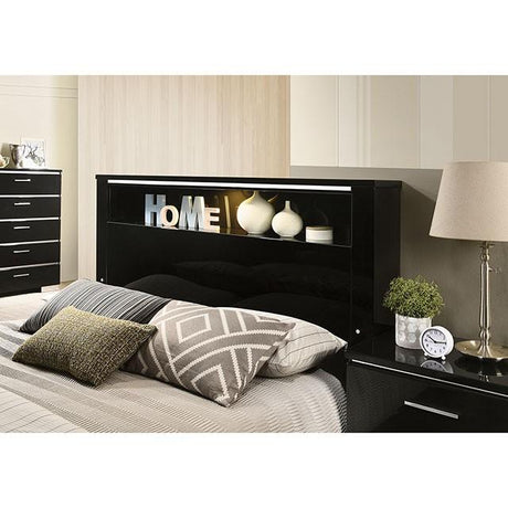 Carlie Bed White & Black - Furniture World