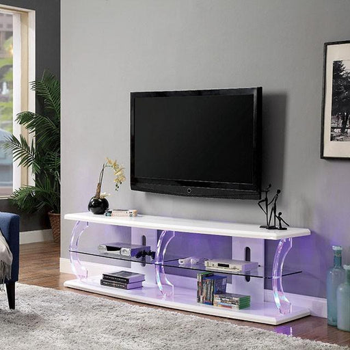 Ernst White/Clear 72" TV Stand image
