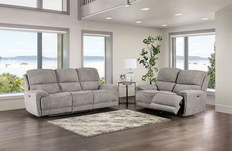 MORCOTE Power Sofa, Light Gray - Furniture World