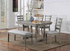 LAQUILA Dining Table, Gray - Furniture World