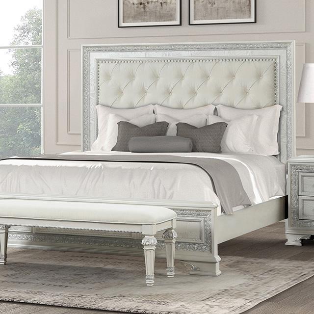 Stella Mia 4 Pc 5 Pc Queen Bedroom Set White - Furniture World