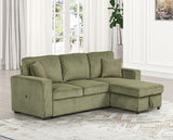 Yves Sectional Green - Furniture World
