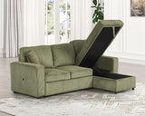 Yves Sectional Green - Furniture World