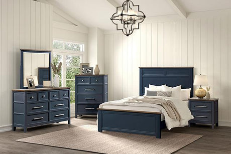 Bed Pinetop Blue & White - Furniture World
