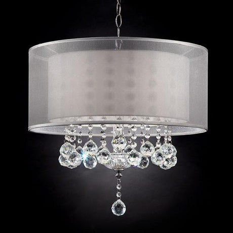 19"H Ceiling Lamp, Hanging Crystal - Furniture World