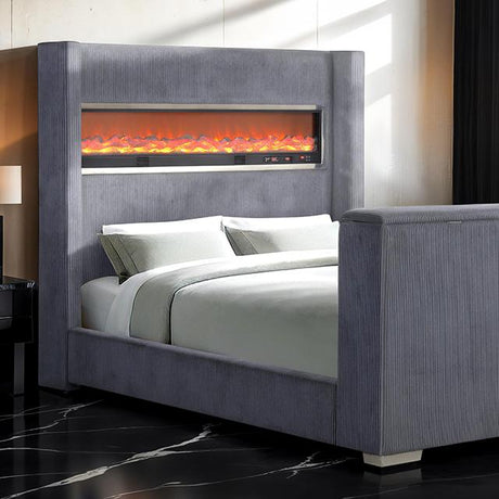 Sumter Bed Black & Grey - Furniture World