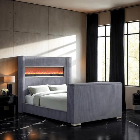 Sumter Bed Black & Grey - Furniture World