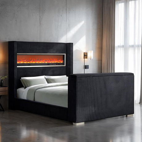 Sumter Bed Black & Grey - Furniture World