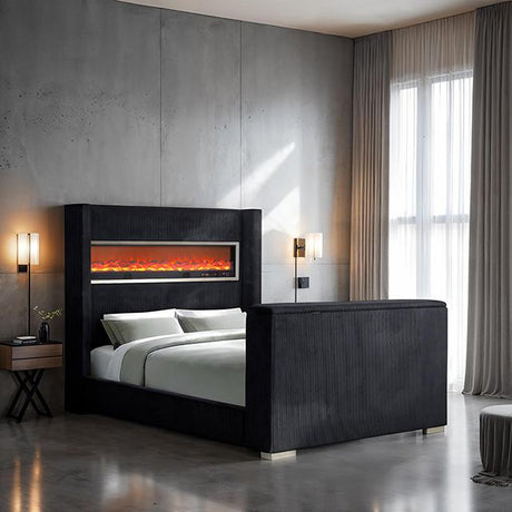 Sumter Bed Black & Grey - Furniture World