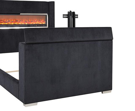 Sumter Bed Black & Grey - Furniture World