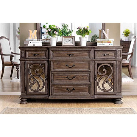ARCADIA Rustic Natural Tone, Ivory Dining Table - Furniture World