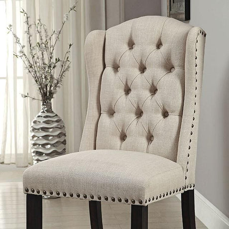 Wingback Chair, Beige (2/CTN) - Furniture World