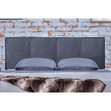 Winn Park Cal.King, E.King, Twin, & Full Bed Chrome, Gray, Brown, & Chrome - Furniture World