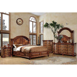 Bellagrand Antique Tobacco Oak Cal.King Bed - Furniture World