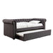 LEANNA Gray Daybed w/ Trundle, Gray - Furniture World