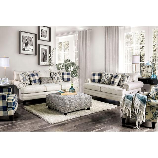 Nash Ivory Sofa - Furniture World