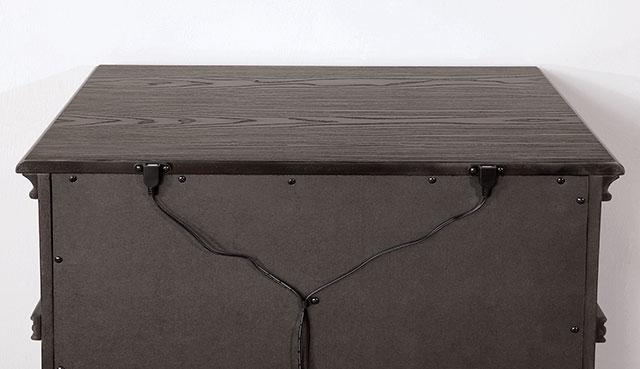 Pamphilos 4 & 5 Piece Queen Bedroom Set Gray & White - Furniture World