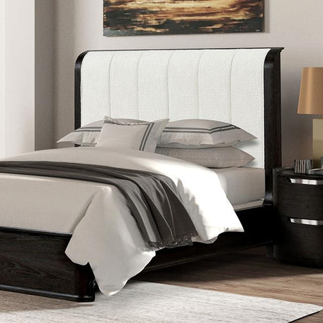 Osterley Queen & E.King Bed Grey & Black - Furniture World