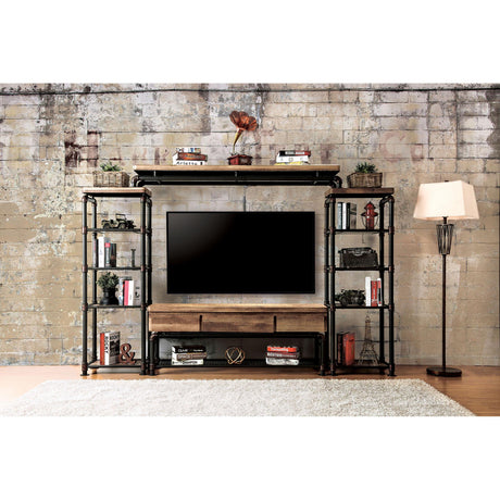 Kebbyll Antique Black/Natural Tone 60" TV Stand - Furniture World
