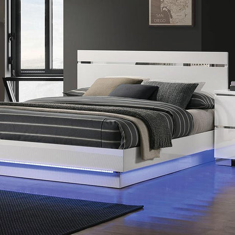 Erlach Bed Black & White - Furniture World