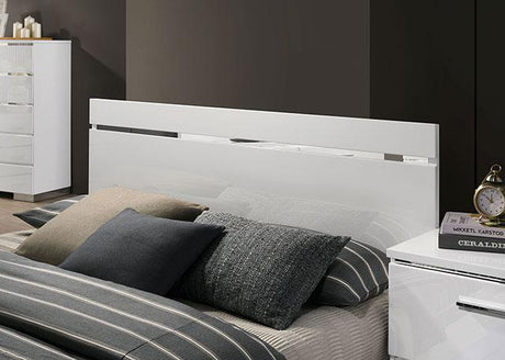 Erlach Bed Black & White - Furniture World